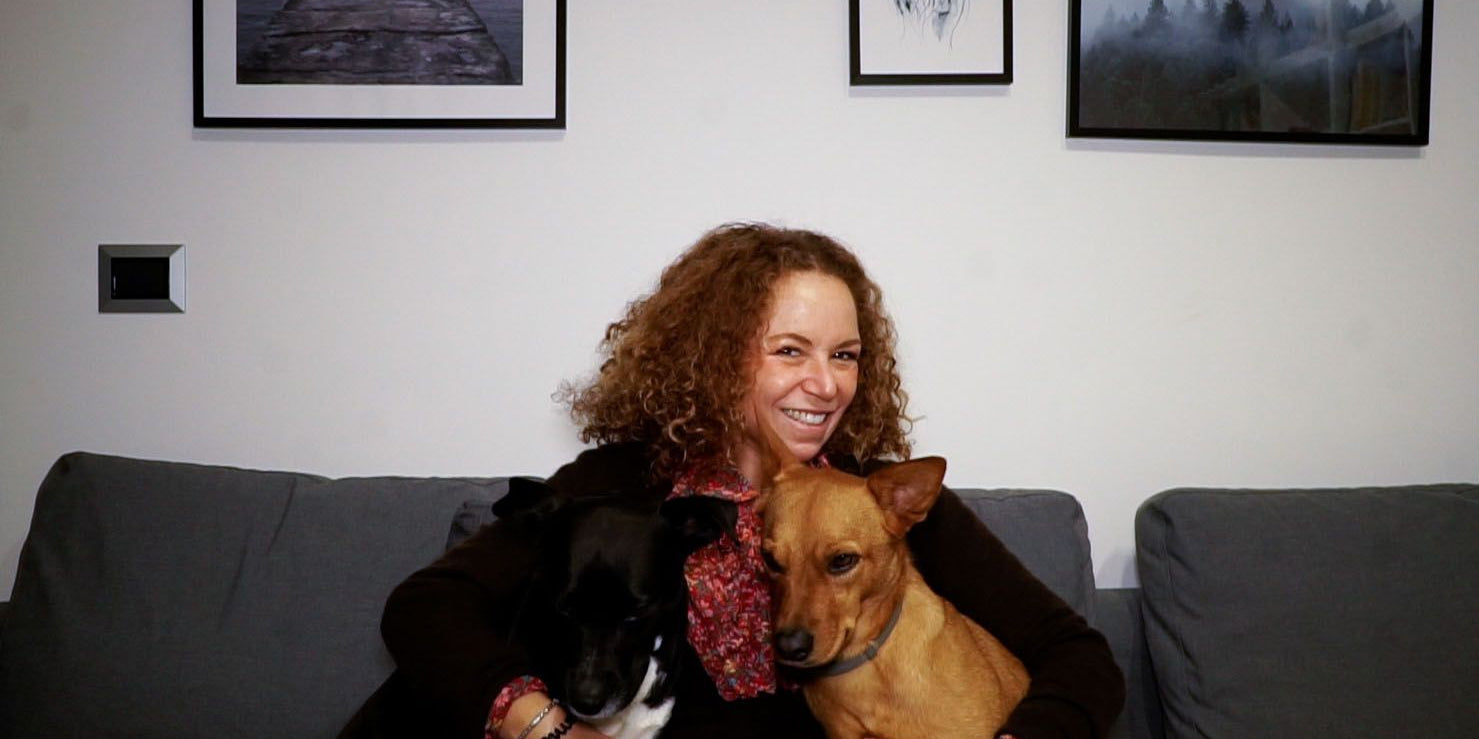 francesca di pietro con i suoi cani