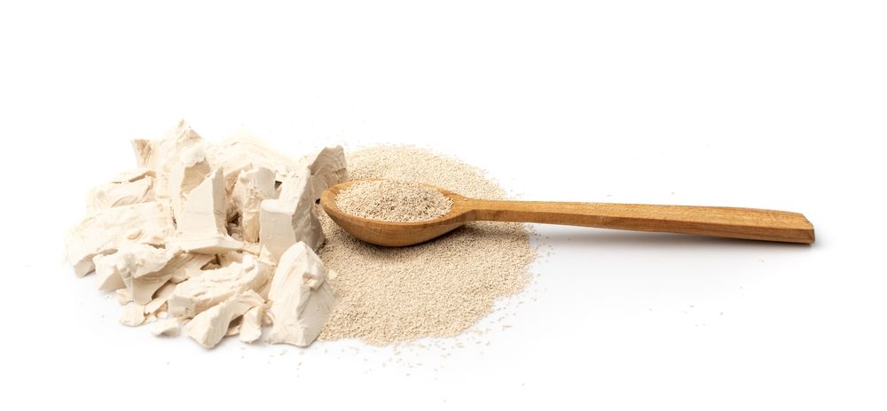 cucchiaio con lievito di birra