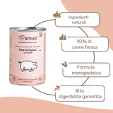Paté di Maiale fresco con Piselli per Adulto