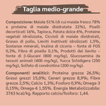 Crocchette con Maiale fresco, Patate e Piselli per Cane Adulto di taglia media e grande - Composizione
