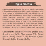 Crocchette con Maiale fresco, Patate e Piselli per Cane Adulto di taglia piccola - Composizione